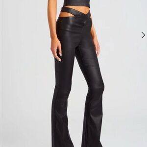 SER.O.YA Black Flare Pants High-Waisted Boot Cut